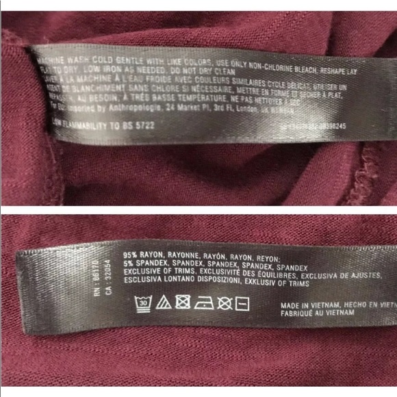 Anthropologie | Pure Good Long Tee Womens Size S Red Tunic V-neck Long Sleeve - Picture 10 of 12